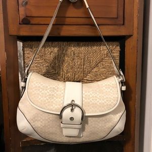 Coach cream white hobo bag